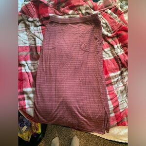 long red prana skirt